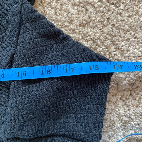 Anthropologie Ruched Tiered Maxi Dress, XL, Black Smocked, Stretchy, Cottagecore - Picture 7 of 10